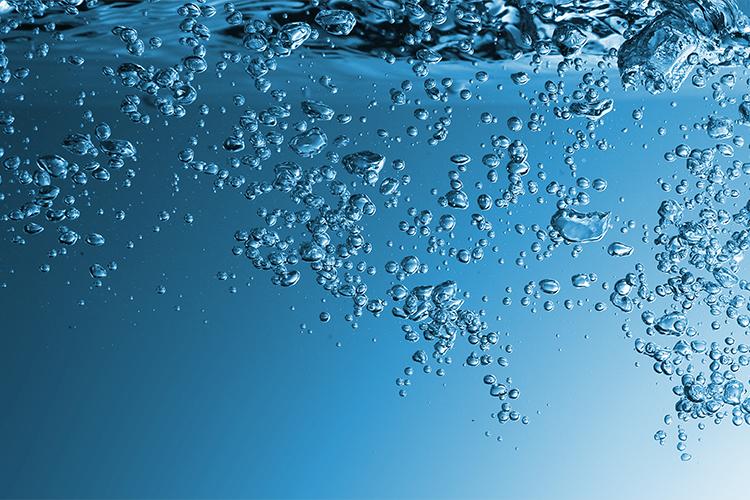 Water met bubbels